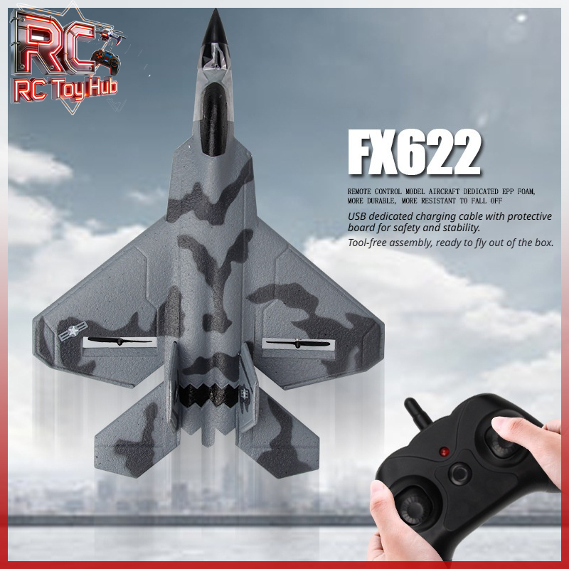 Drone Rc Fighter Jet - Avião de Controle Remoto Fx622 RC