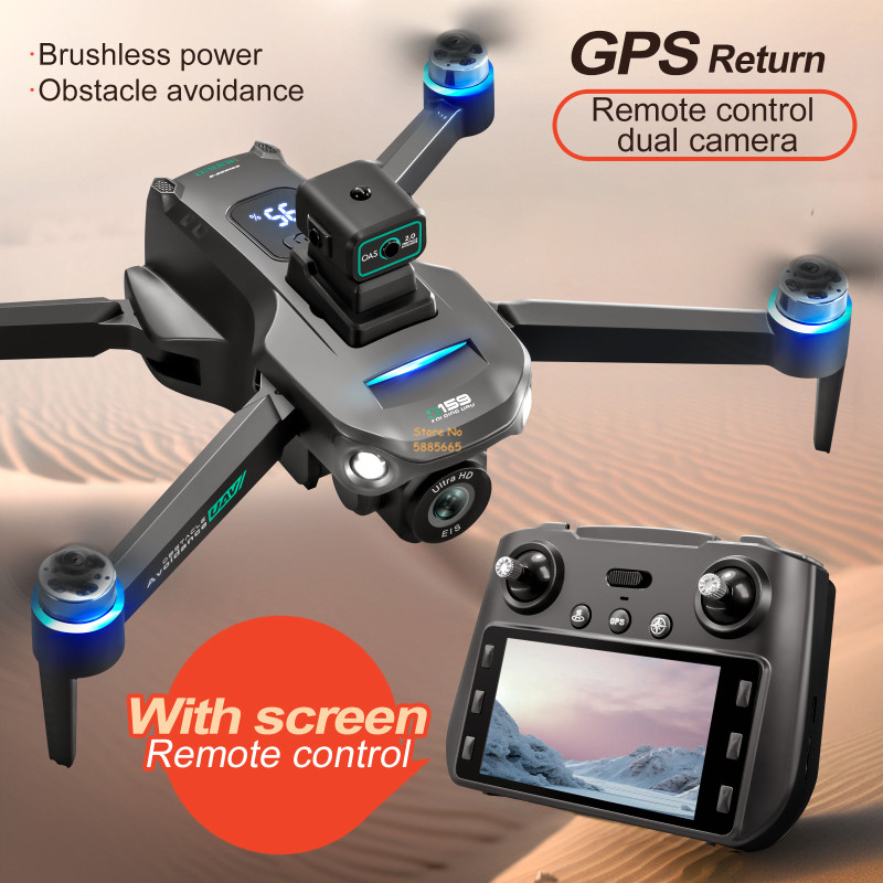 Drone Rc Gps - 8k câmera dupla 5g wifi fpv