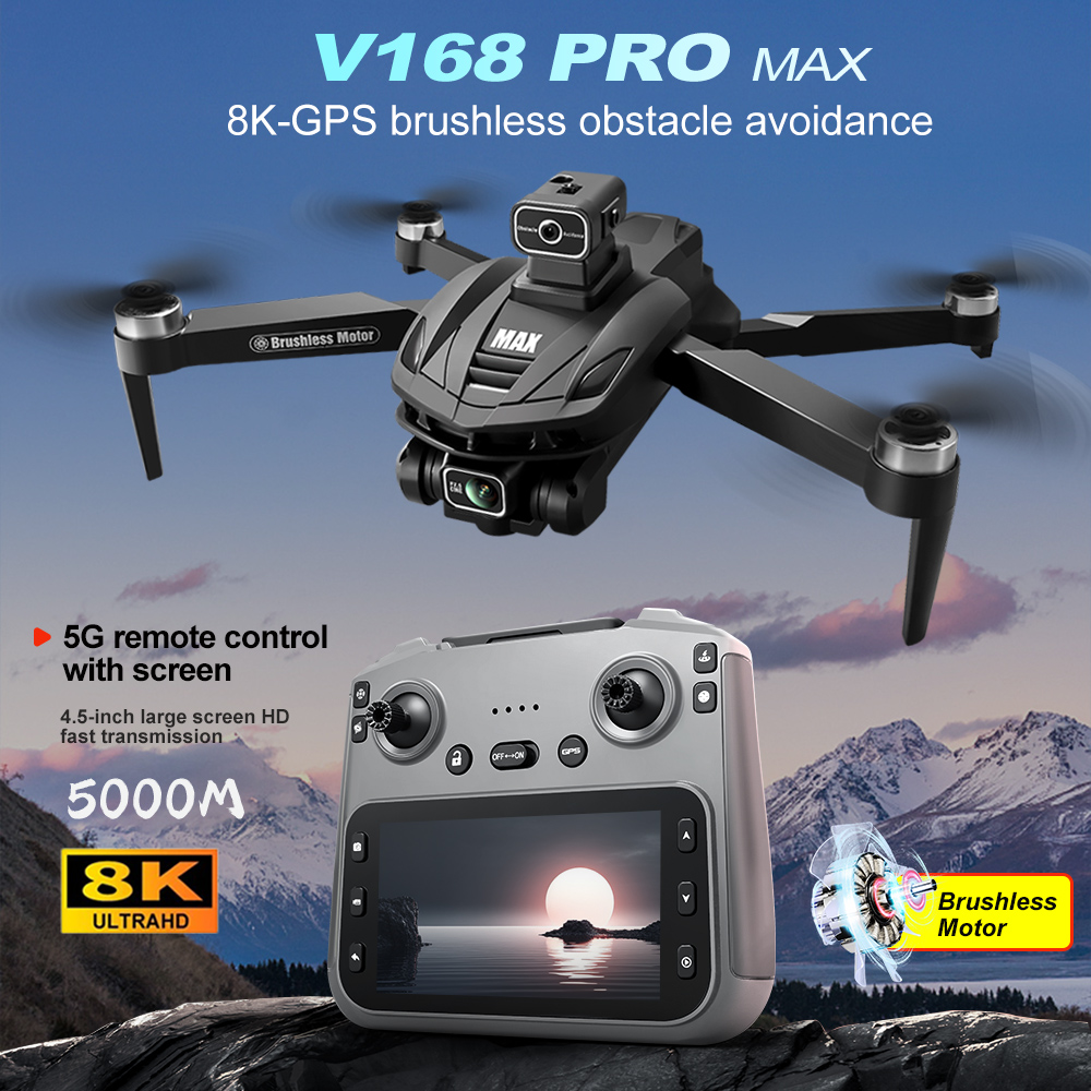 Drone Rc Gps - V168 PRO Max GPS Drone 8K