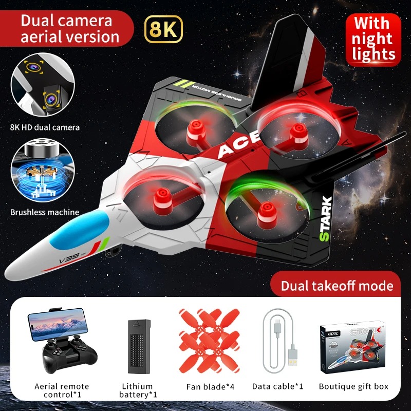 Drone Rc Fighter Jet - Avião de Controle Remoto com Câmera