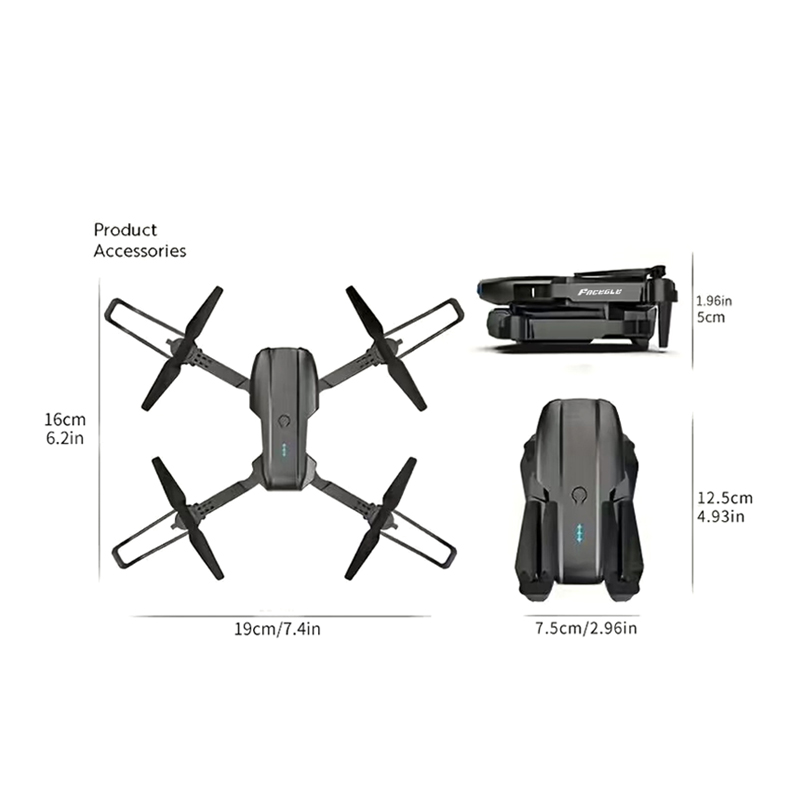 Drone RC Mini E99 Pro FACEGLE  - Drone Rc E99 Pro avaliação e preço