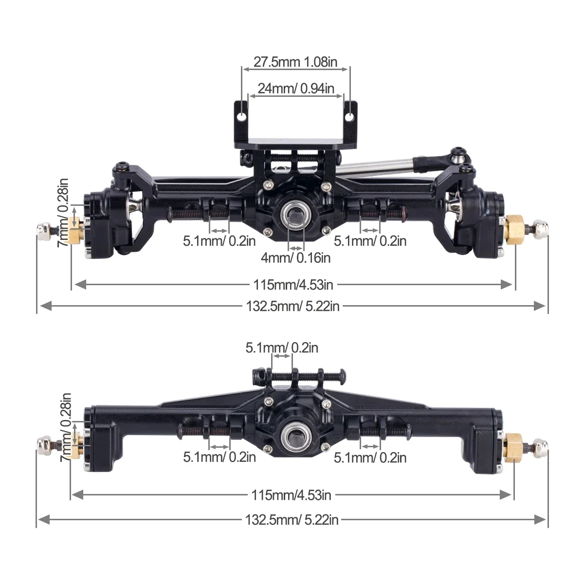 Eixos de portal cnc de alumíni - Rc Crawler Axle Parts avaliação e preço