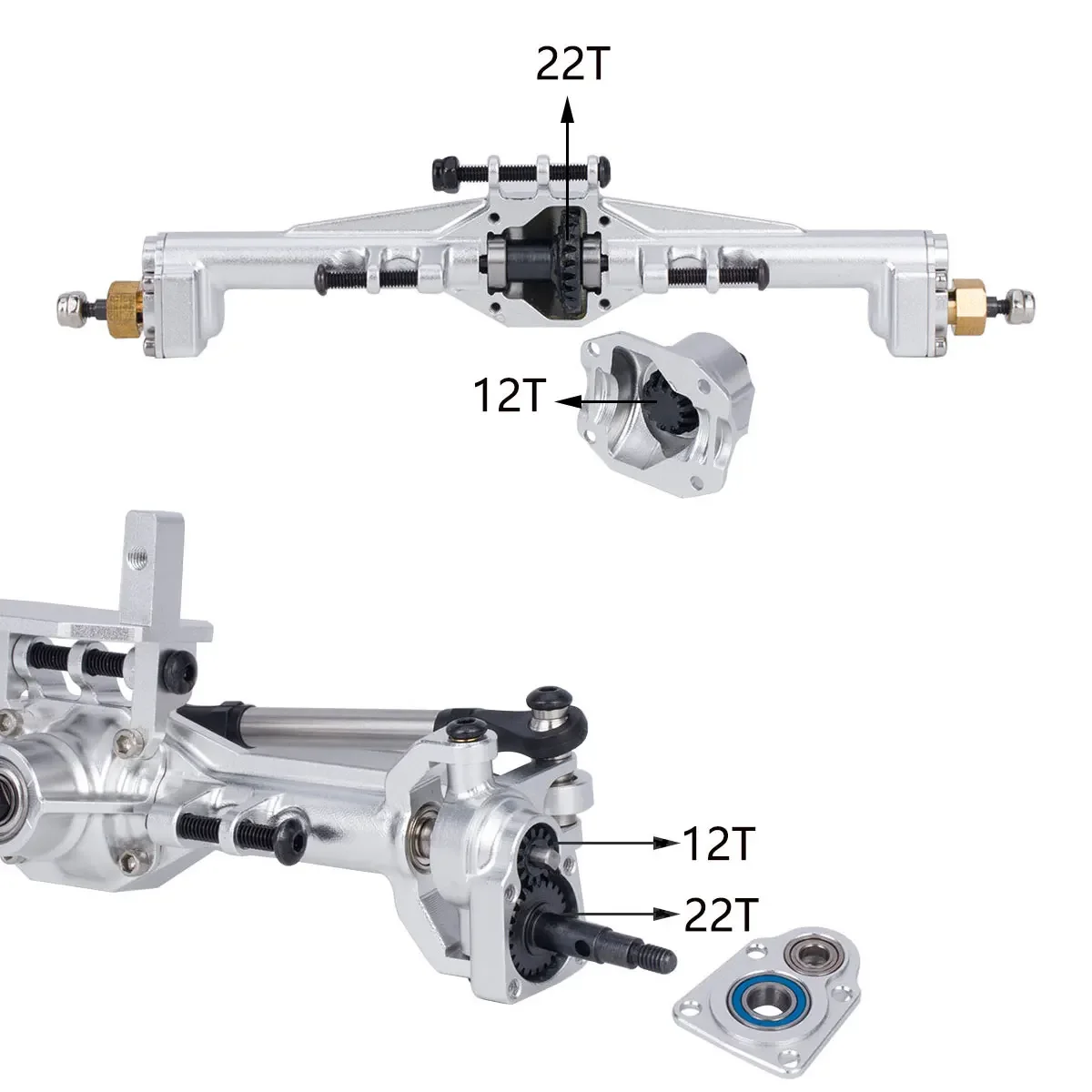 Eixos de portal cnc de alumíni - Rc Crawler Axle Parts avaliação e preço