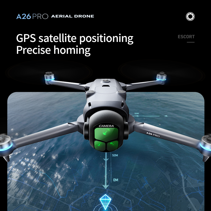 Drone A26Pro Lenovo com Motor  - Drone Smart Rc Foldable avaliação e preço