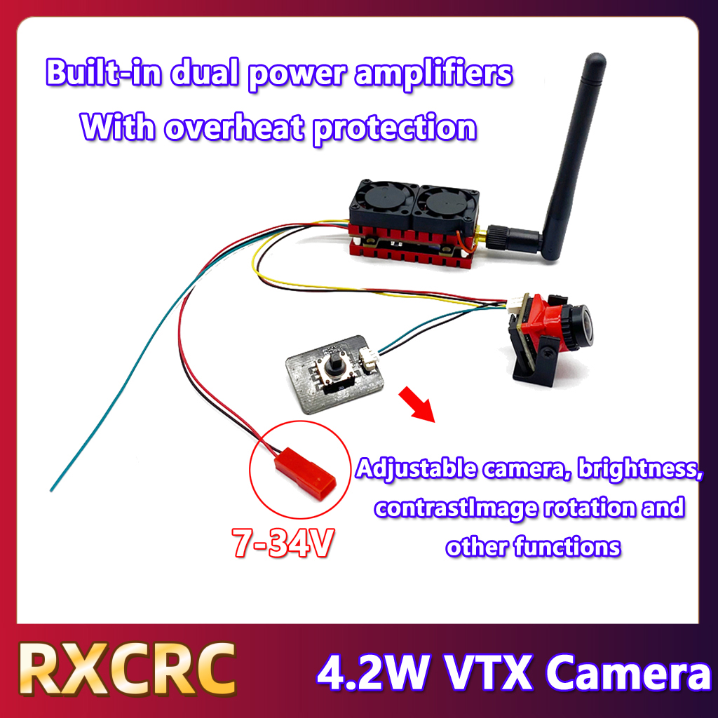 Rxcrc 5.8g 48ch 4.2w transmiss - Drone Rc Remote avaliação e preço