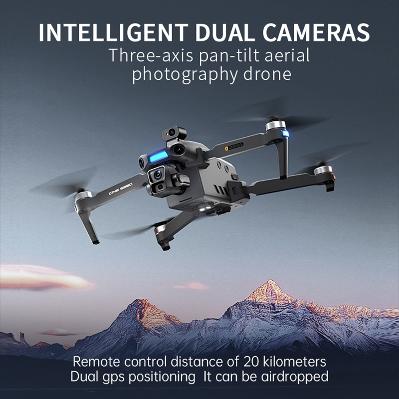Novo Drone 8K com Câmera Dupla - Drone Rc Gps avaliação e preço