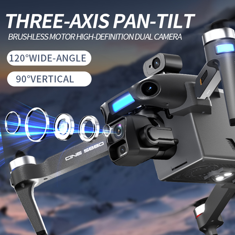 Novo Drone 8K com Câmera Dupla - Drone Rc Gps avaliação e preço