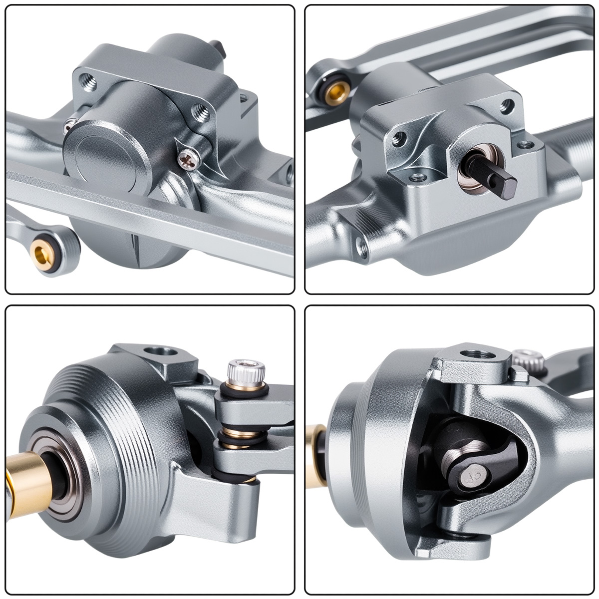 Conjunto de Eixos Dianteiro e  - Rc Crawler Axle Parts avaliação e preço