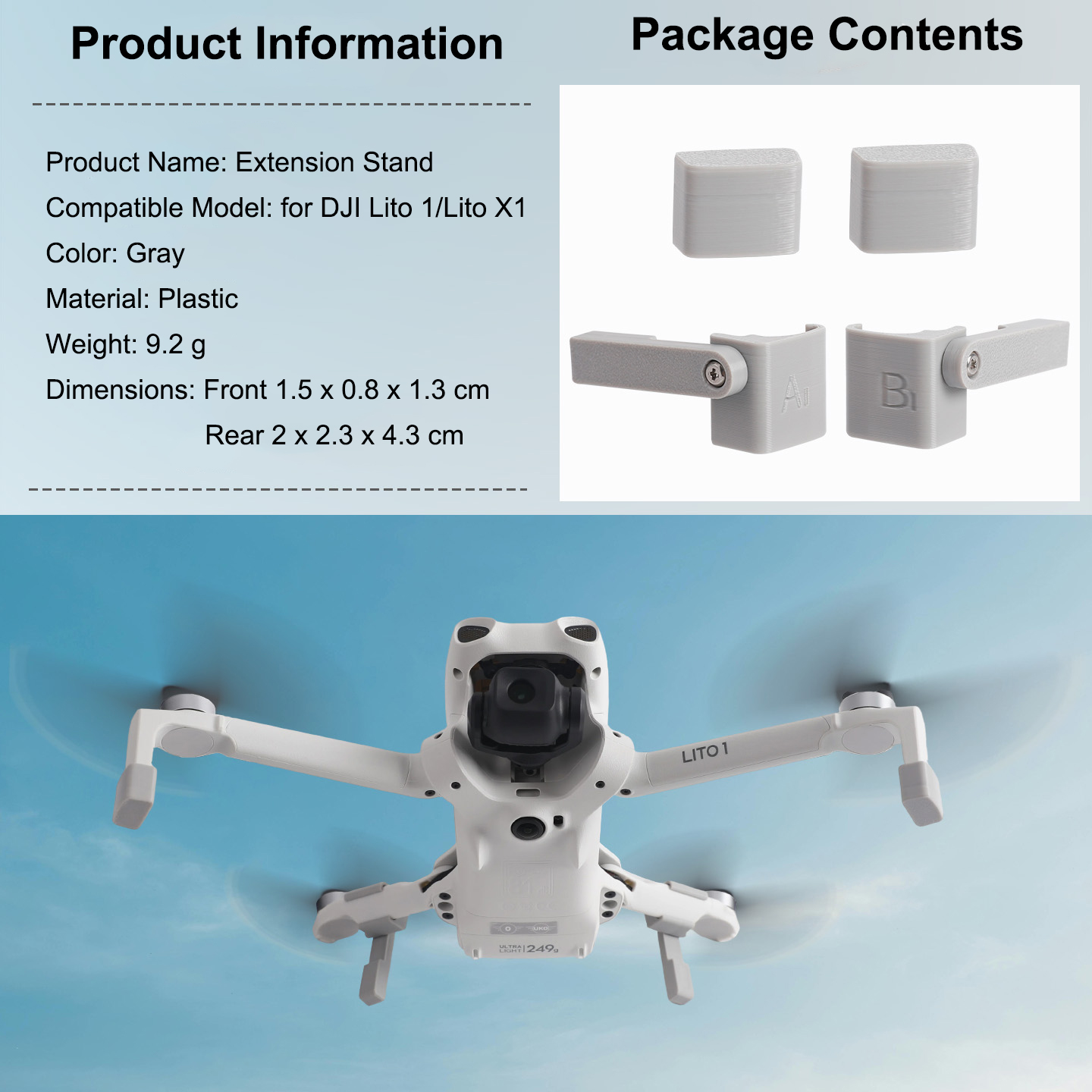 Extensor de Pernas de Pouso pa - Drone Dji Rc N1 avaliação e preço