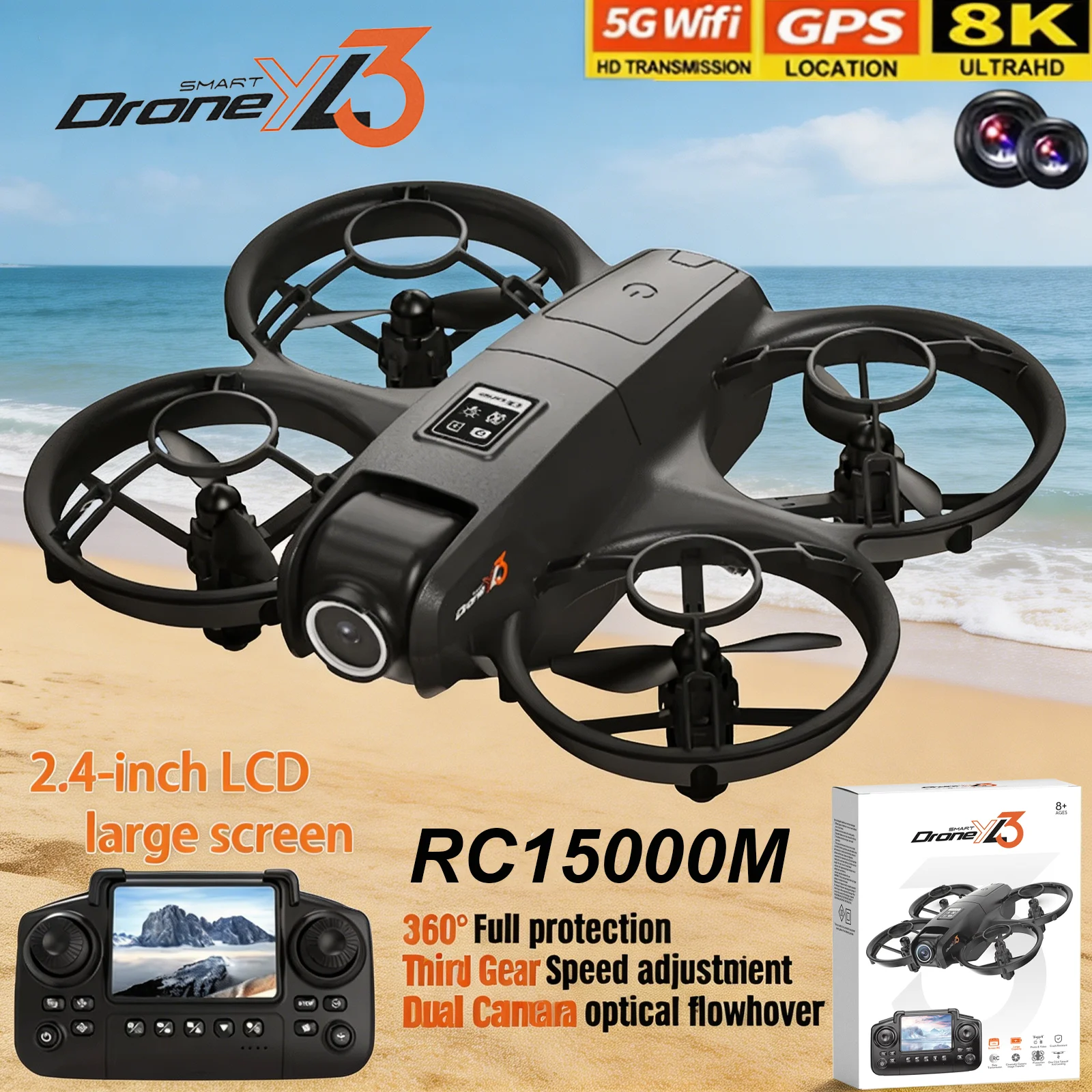 Novo Drone RC YL3 8K 1080P com - Drone Gps Rc Tt36 avaliação e preço