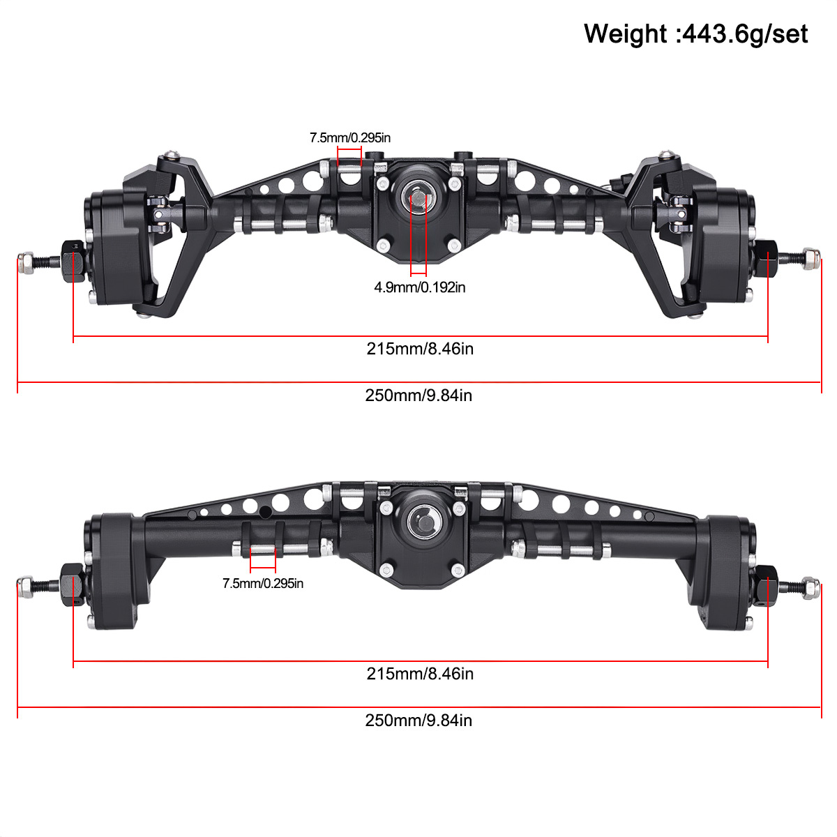 Eixo Portal Dianteiro e Trasei - Rc Crawler Axle Parts avaliação e preço