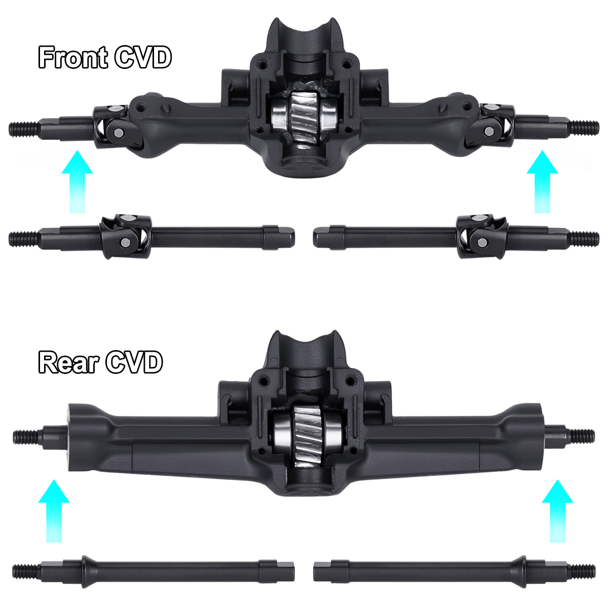 4 Peças de Eixo CVD de Aço Dia - Rc Crawler Axle Parts avaliação e preço