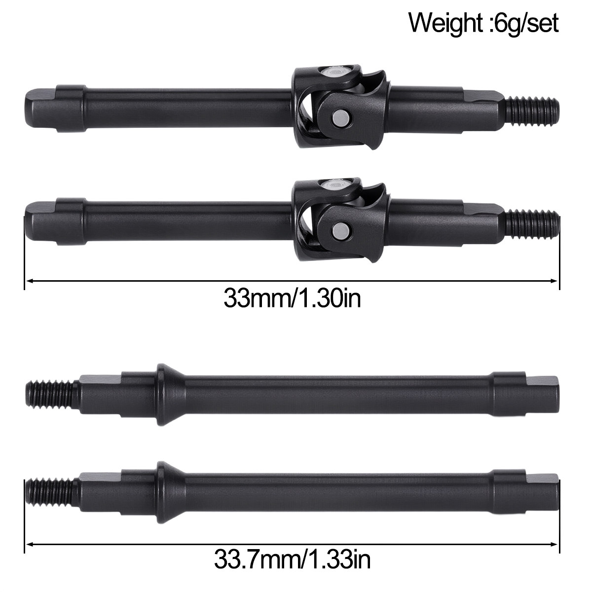 4 Peças de Eixo CVD de Aço Dia - Rc Crawler Axle Parts avaliação e preço